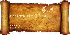 Gerlach Aurélia névjegykártya